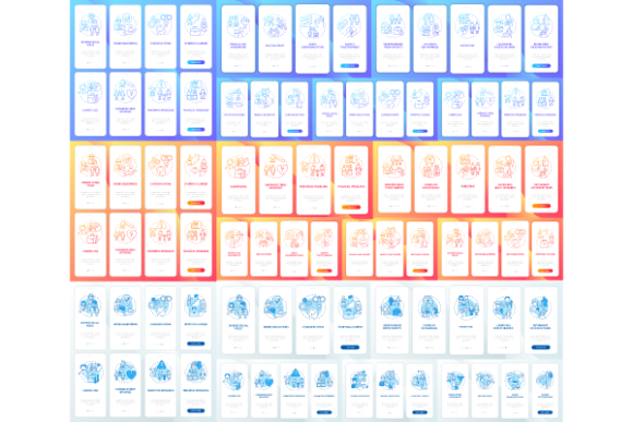 Adulthood Psychology App Page Graphics for Modern Content