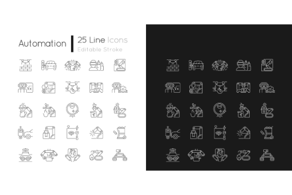 Automation Linear Icons for Crafters