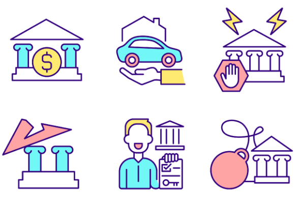 Banking Icons for Creative Crafting