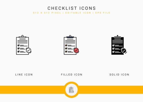 Checklist Icons Set Review for Real Embroidery Use