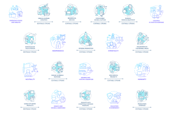Humanitarian Aid Graphics for Modern Branding