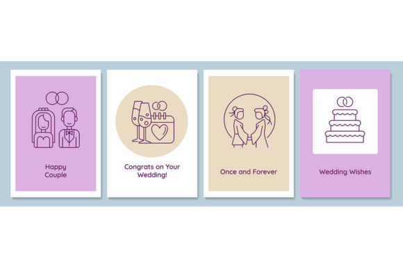 Married Life Beginning Postcards