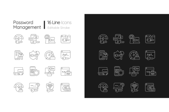 Password Management Graphics for Modern Branding