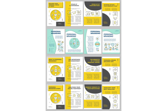Personal Branding Strategy Brochure Set