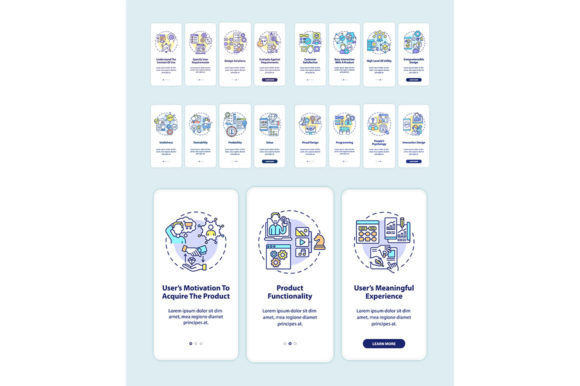 Product Development Onboarding Graphics for Modern Branding