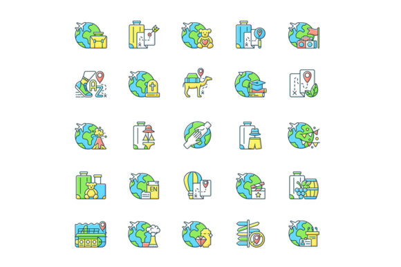 Travel Icons for Modern Branding